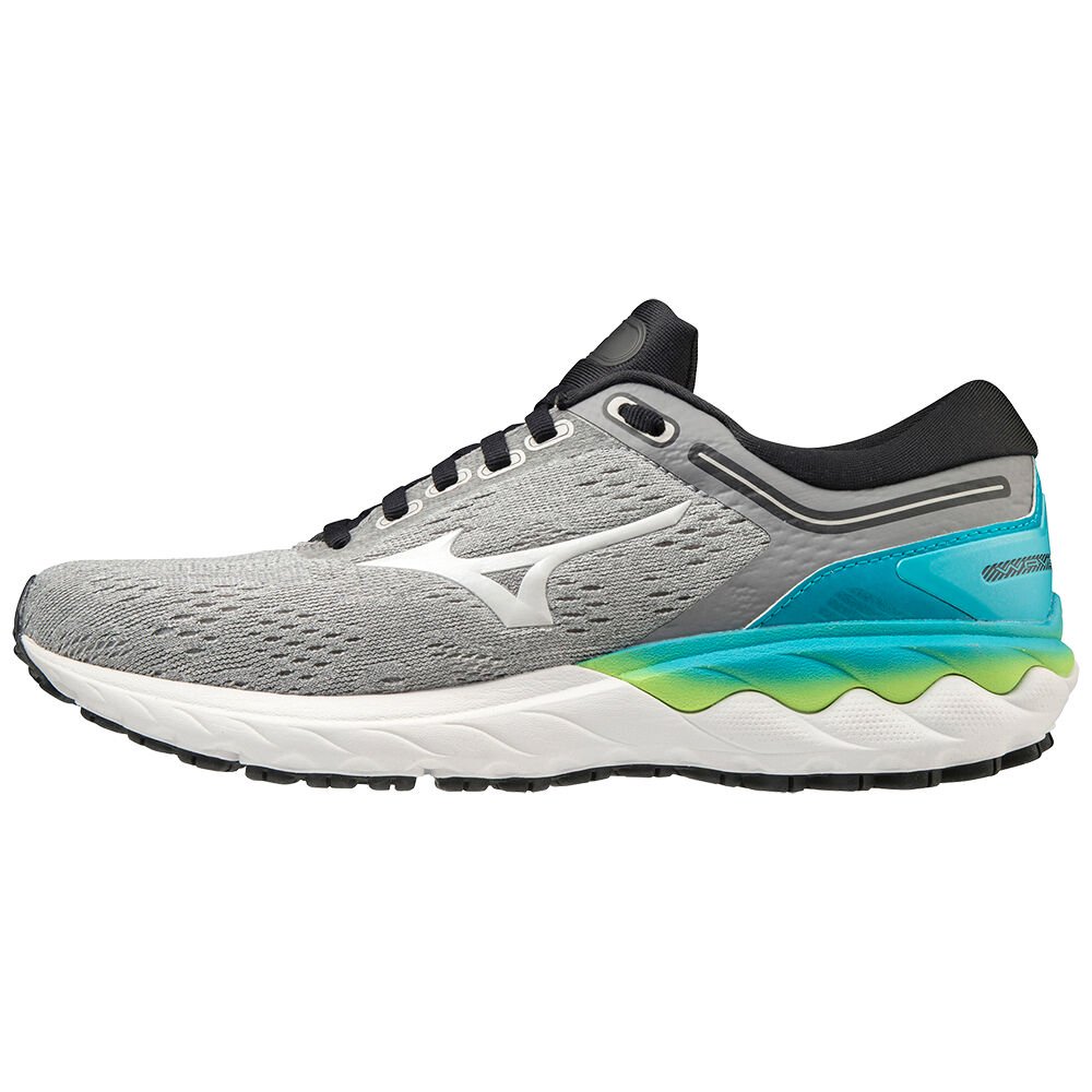 Mizuno Women's Running Shoes Grey/White Wave Skyrise Shoes - J1GD200940